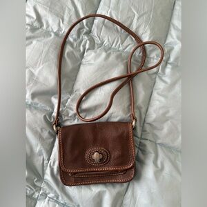 Fossil small leather cross body bag